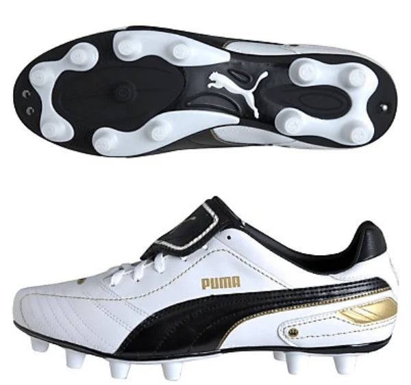PUMA Esito Finale I FG Firm Ground Soccer Cleats White Gold
