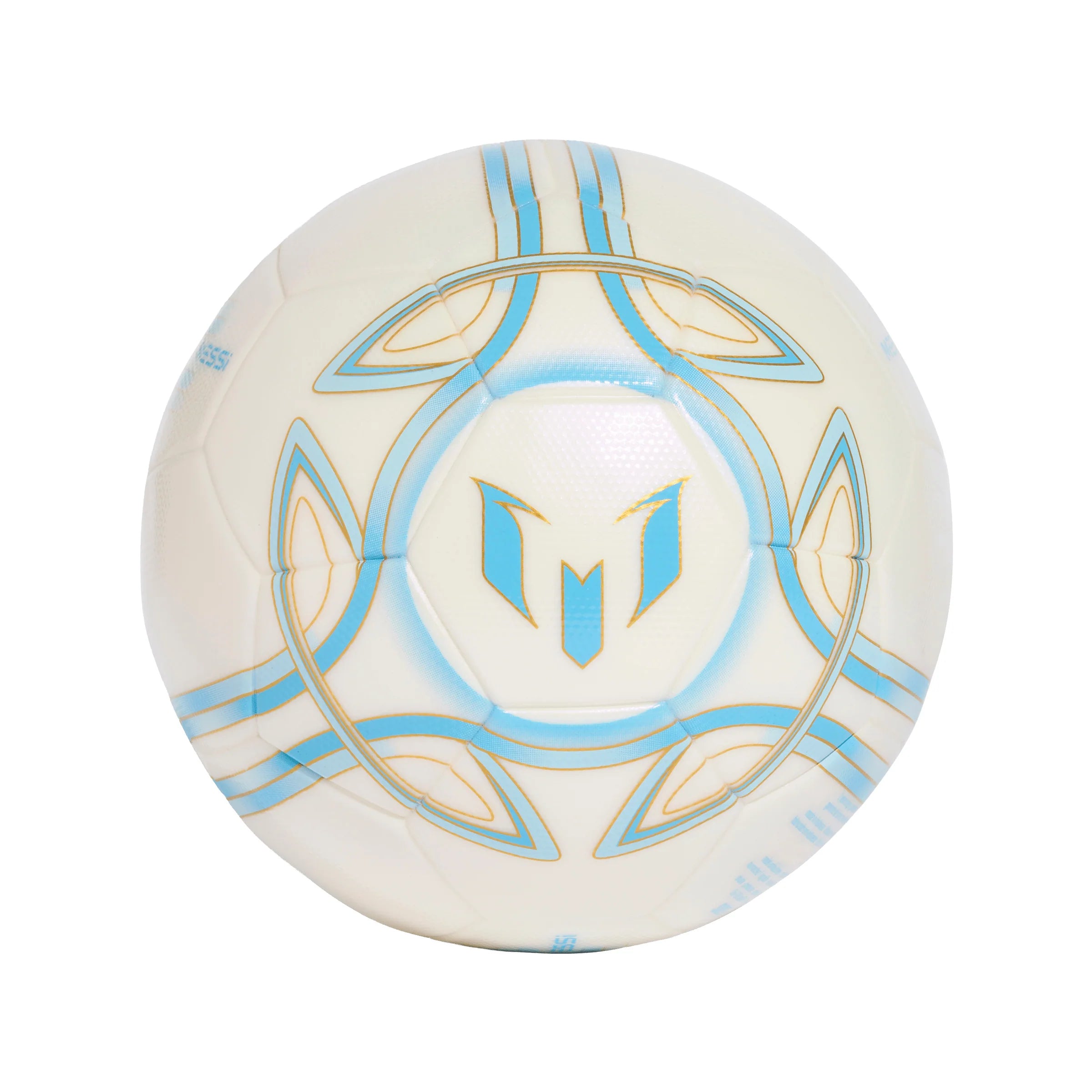adidas Messi League Soccer Ball Ivory Blue