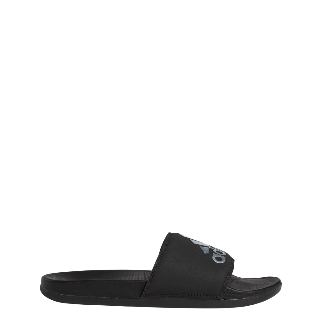 adidas Adilette Comfort Slides Black Silve