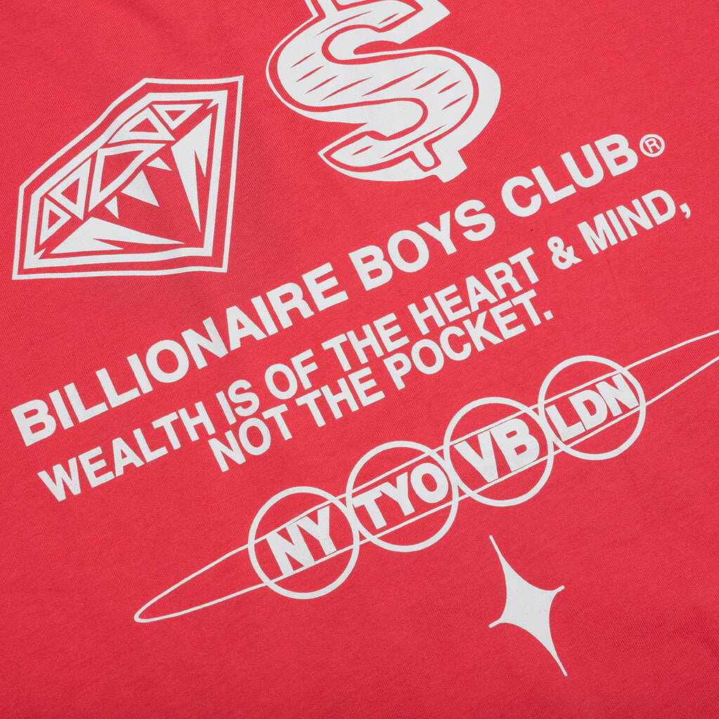 BB Wealth S S Tee Rouge Red
