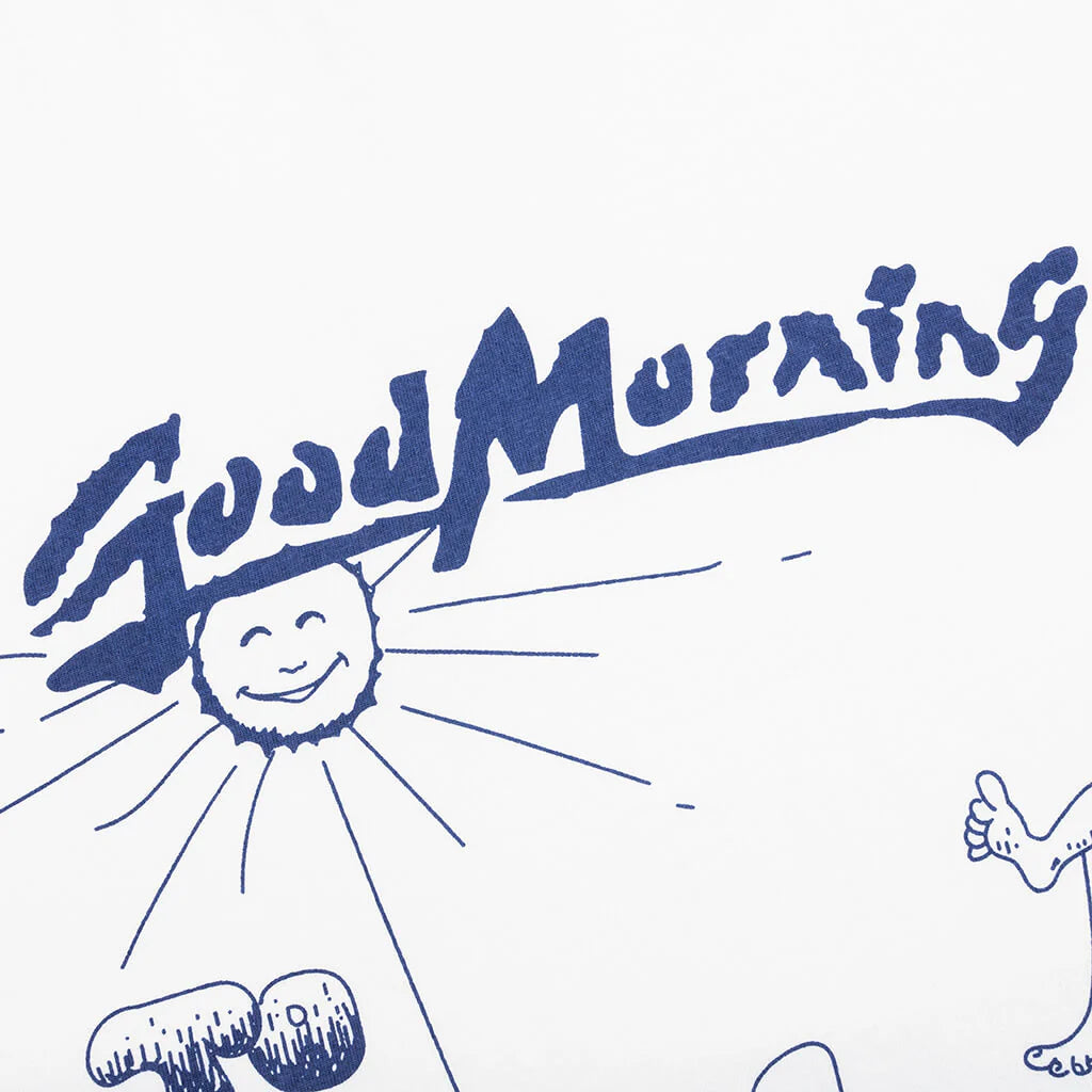 Good Morning Cops Tee White