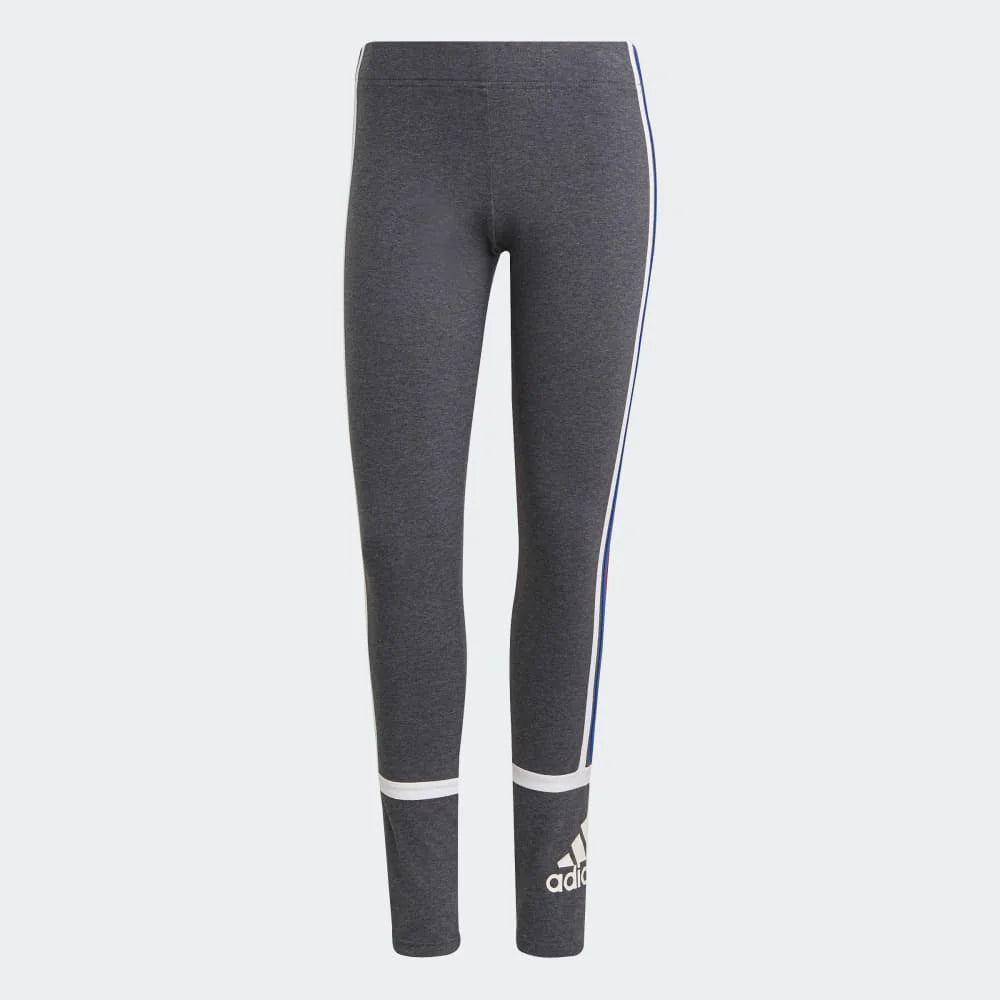 adidas Womens Essentials Cotton Leggings Grey Scarlet