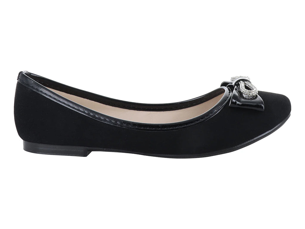 Zapatos Luna Rosa Balerinas Negro para Mujer