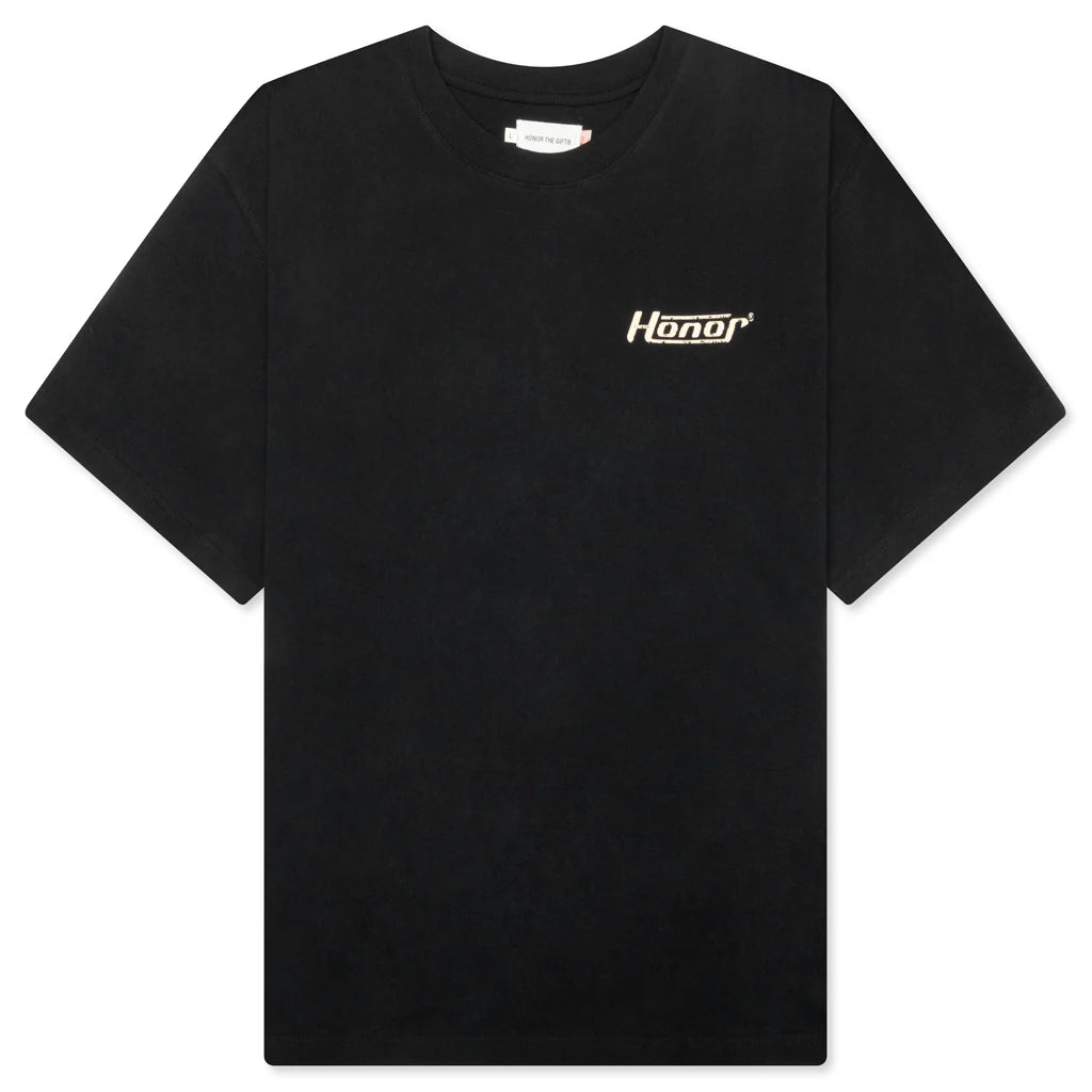 Honor Globe Logo Tee Black