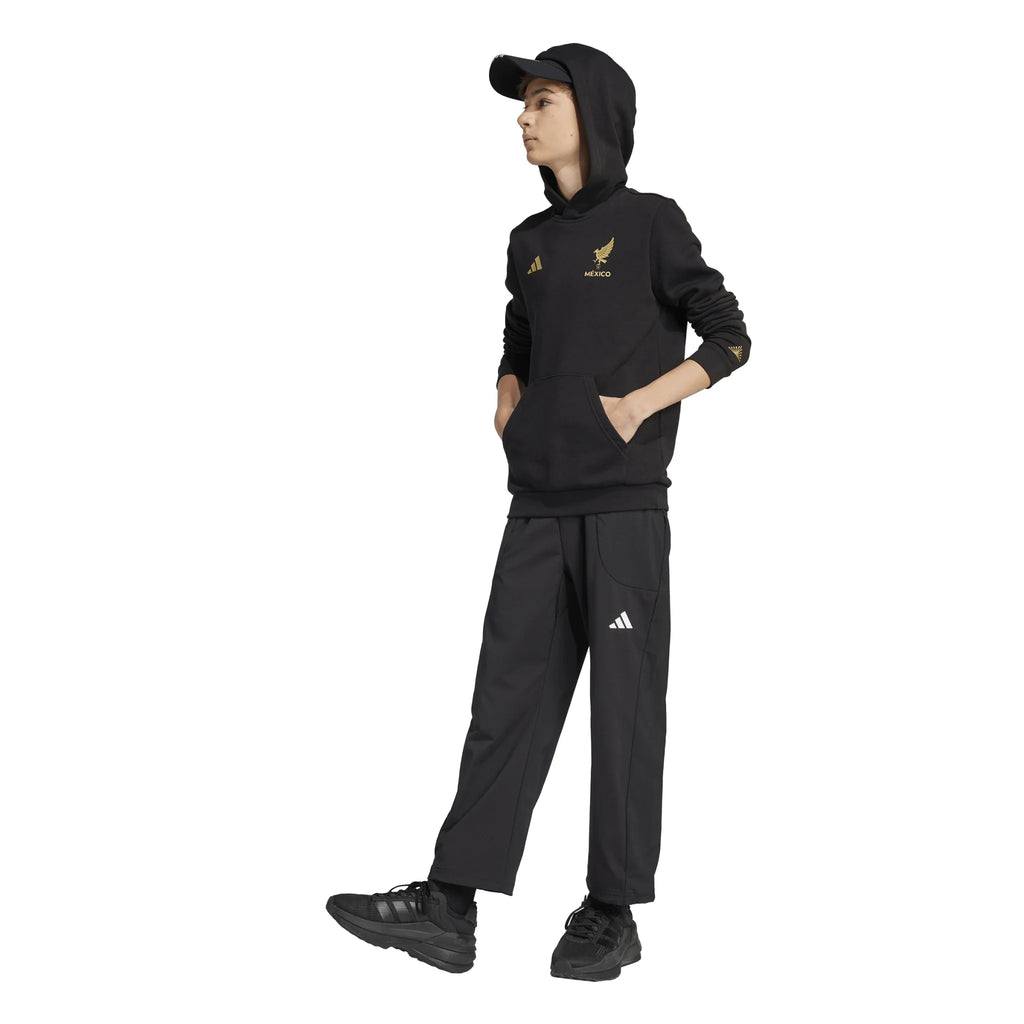 adidas Mexico Gold DNA Hoodie Kids Black Gold