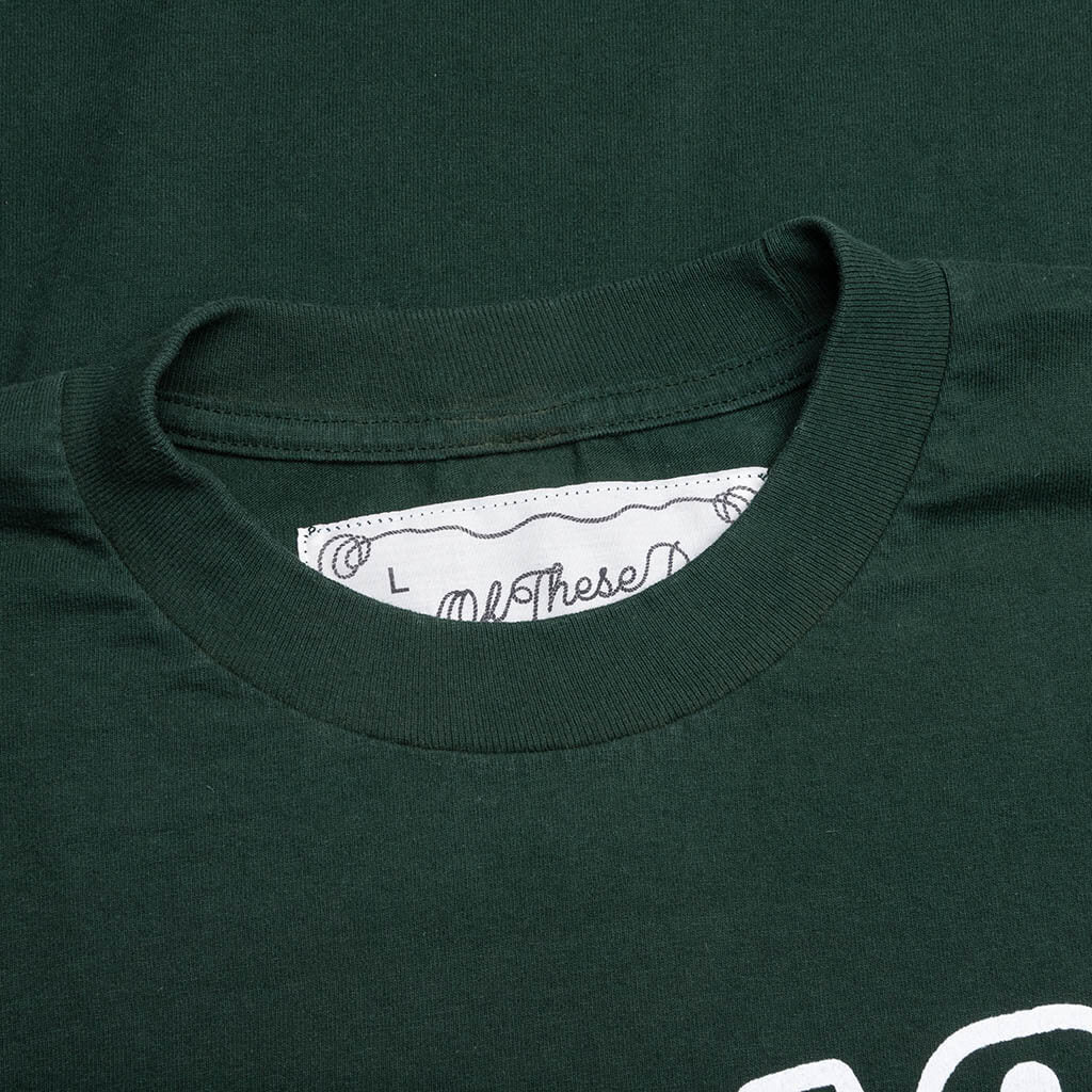 Texas Flood T Shirt Washed Forest Green