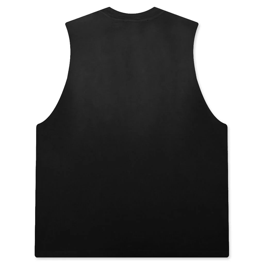 The Dean Sleeveless Tee Pigment Black