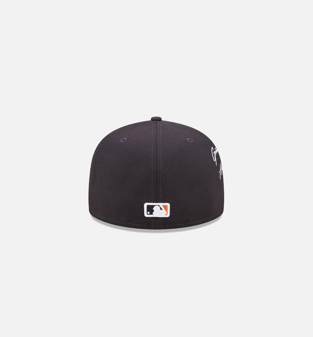 Houston Astros Cloud Icon 59FIFTY Fitted Cap Mens Hat Navy Blue