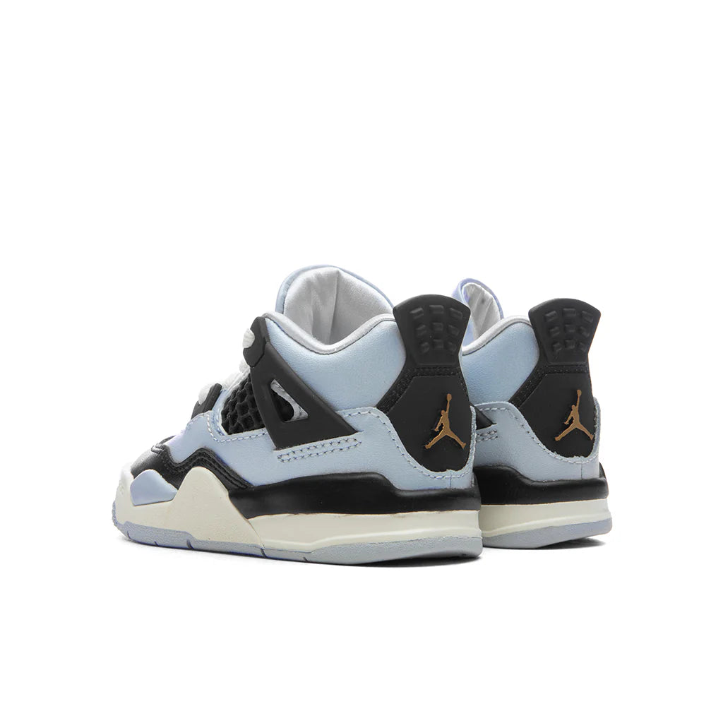 Air Jordan 4 Retro TD Pure Platinum Metallic Gold Black Sail