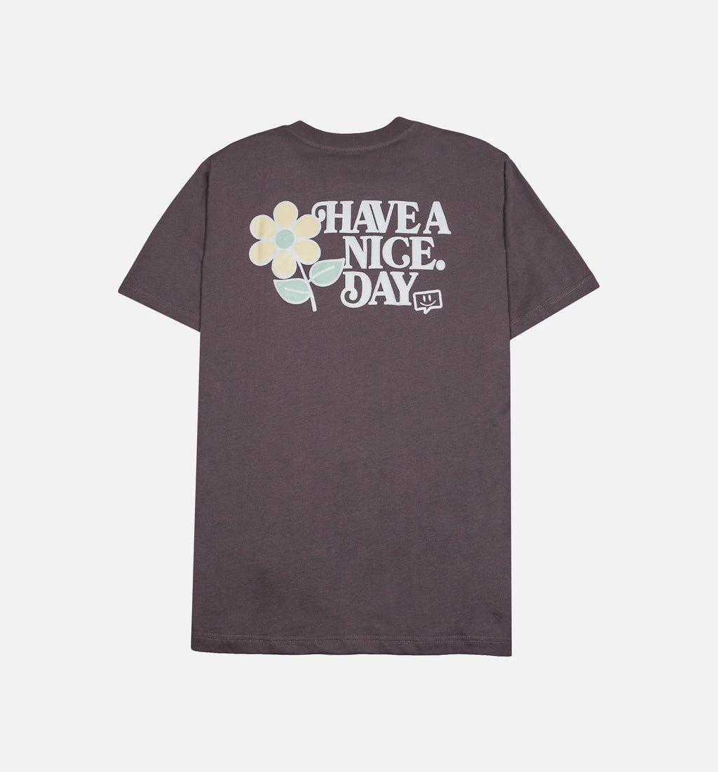 Nice Day Short Sleeve Mens T Shirt Muave Purple
