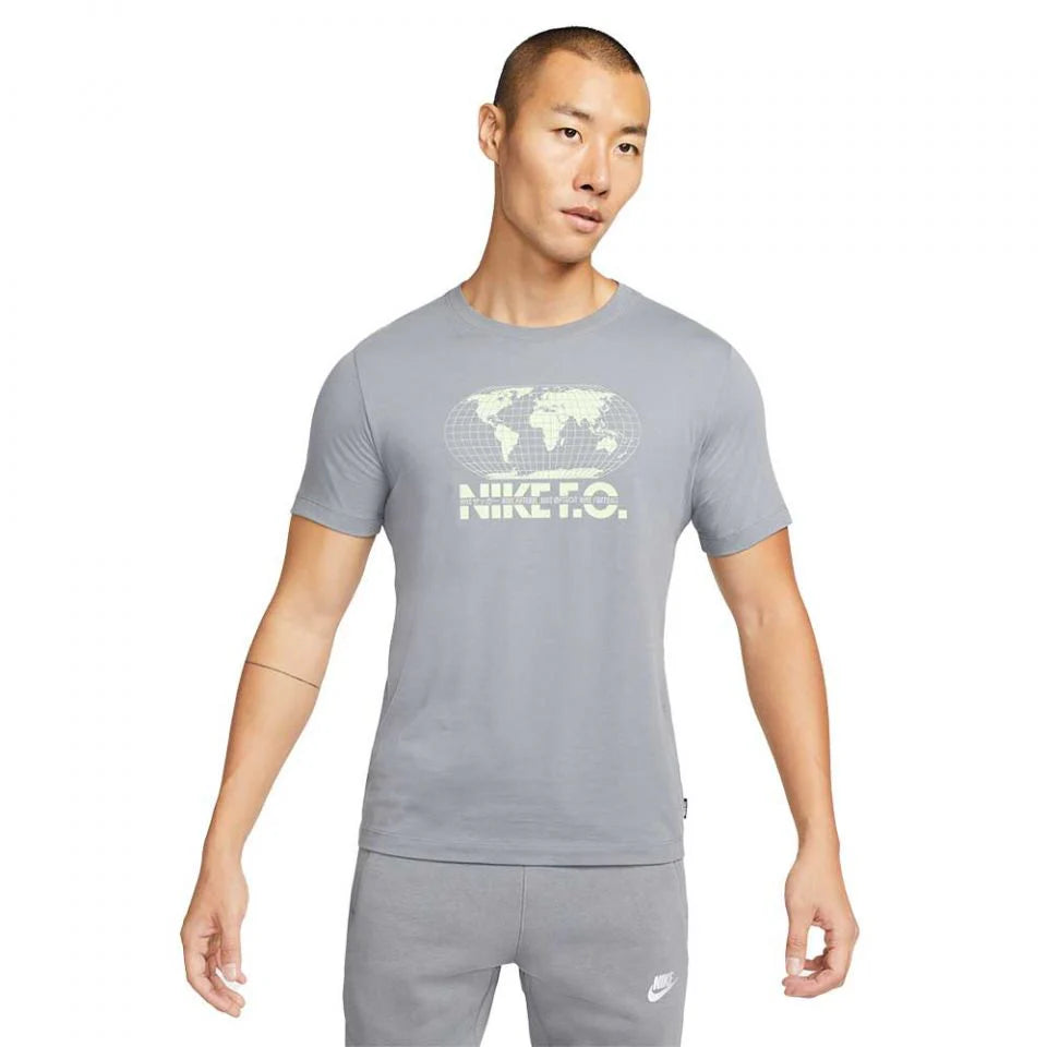 Nike FC Mens Soccer T Shirt Grey