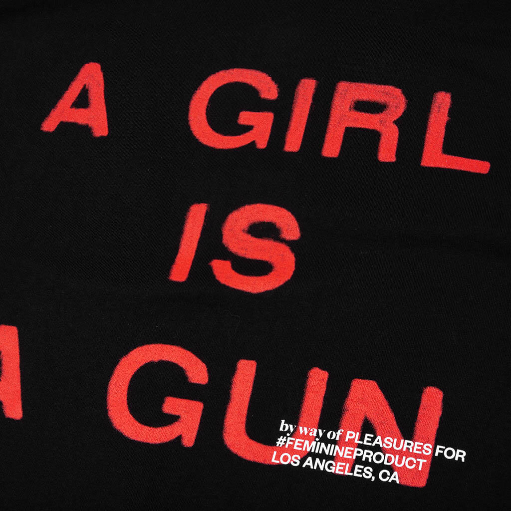 Girl Is A Gun T Shirt Black