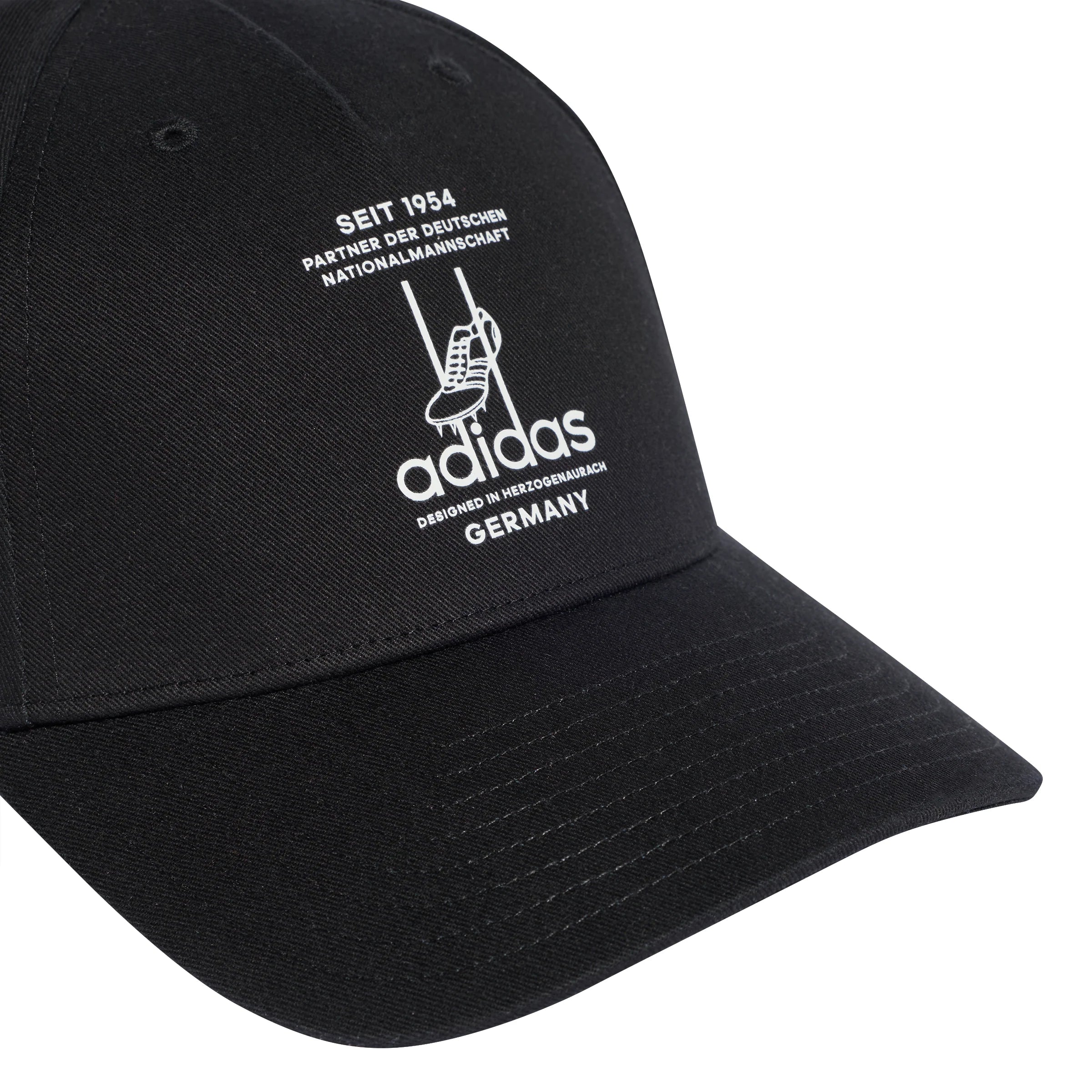 adidas Germany Baseball Soccer Cap Black White