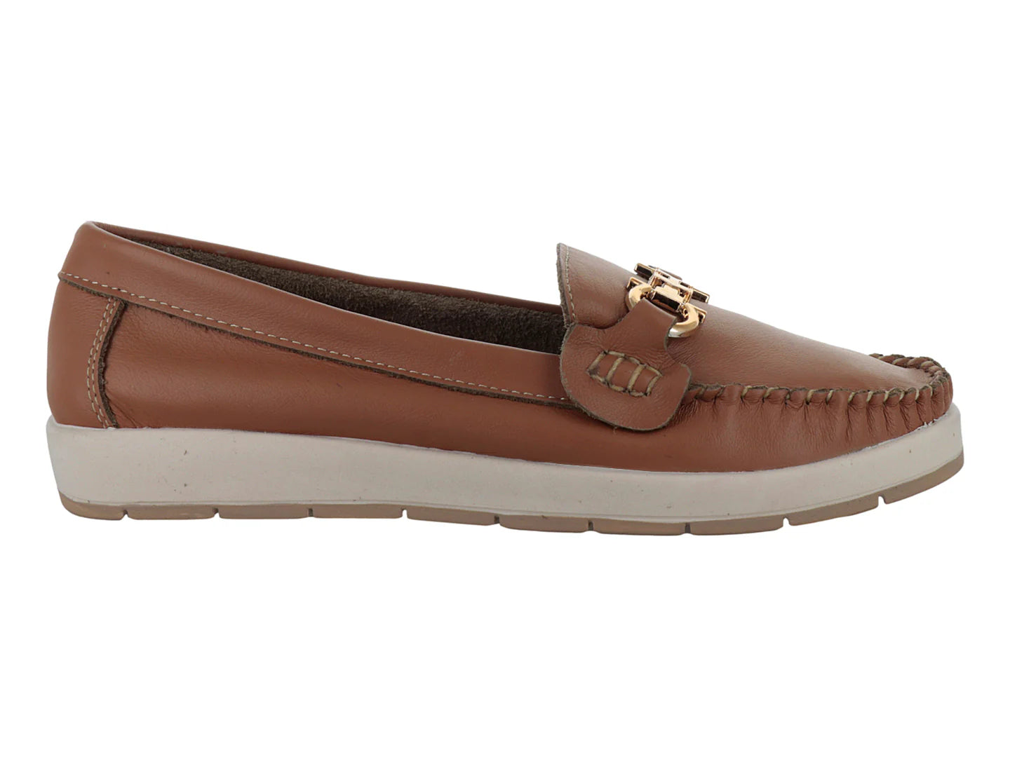 Mocasines Casuales MeliAna Matilda Color Miel para Mujer