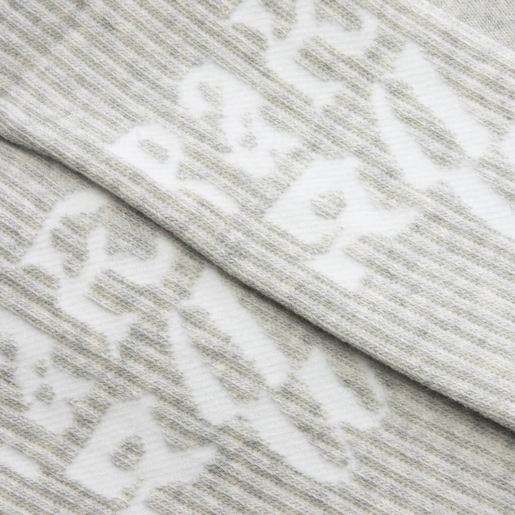 Error Logo Crew Socks Grey