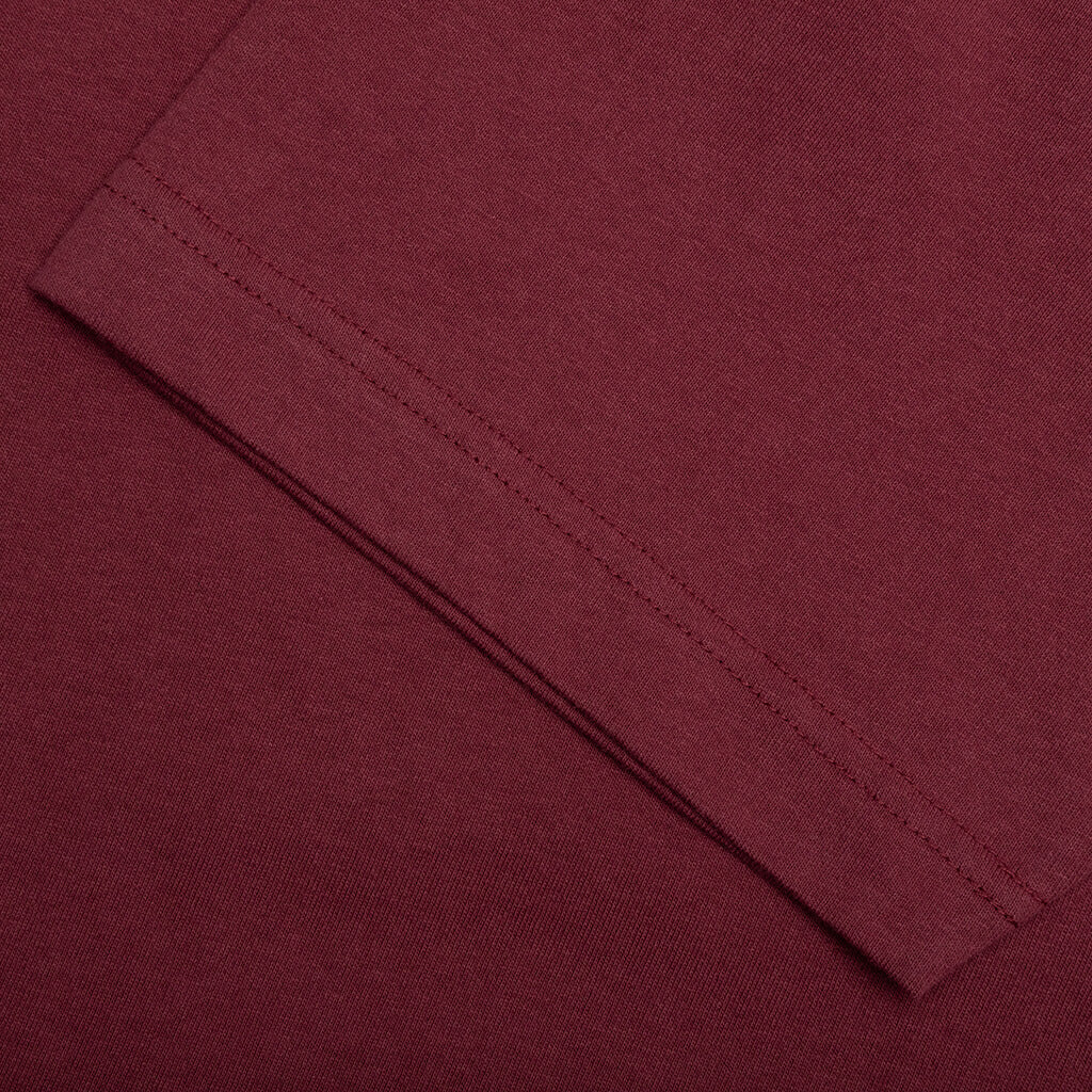Jersey Braque Pocket Tee Burgundy