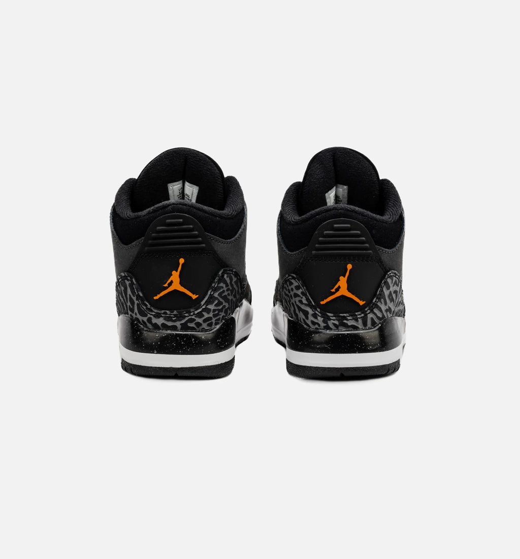 Air Jordan 3 Retro Fear Preschool Lifestyle Shoe Night Stadium Total Orange