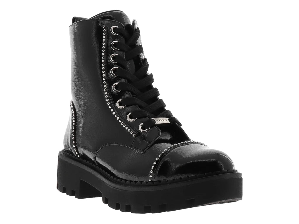 Botines Westies Mercredi Negro Charol