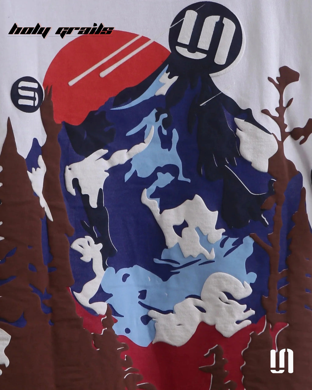 Dawning Mountain White Oversized Tee HG x Sullitt