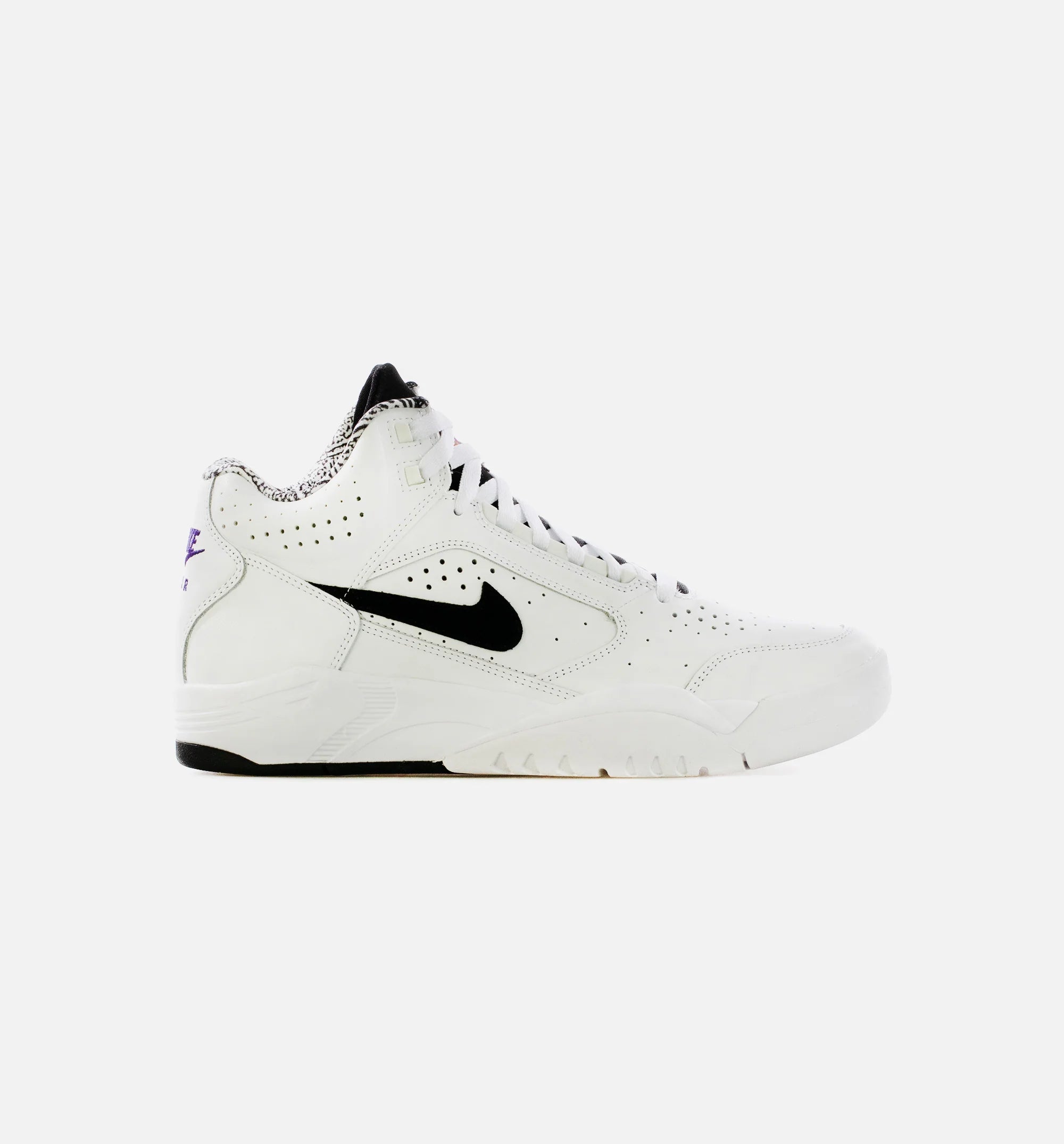 Air Flight Lite Mid Mens Lifestyle Shoe White Black