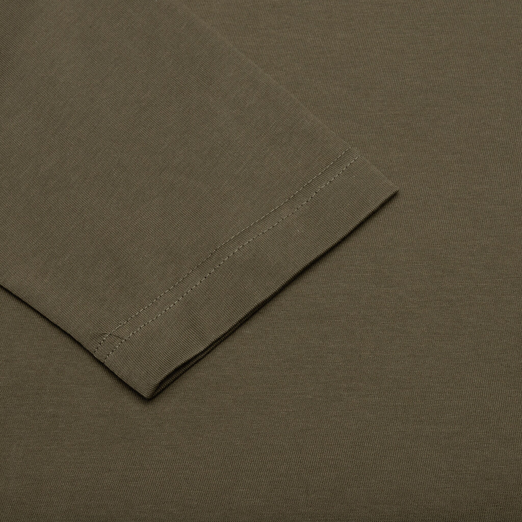 Link Script L S T Shirt Nettle White