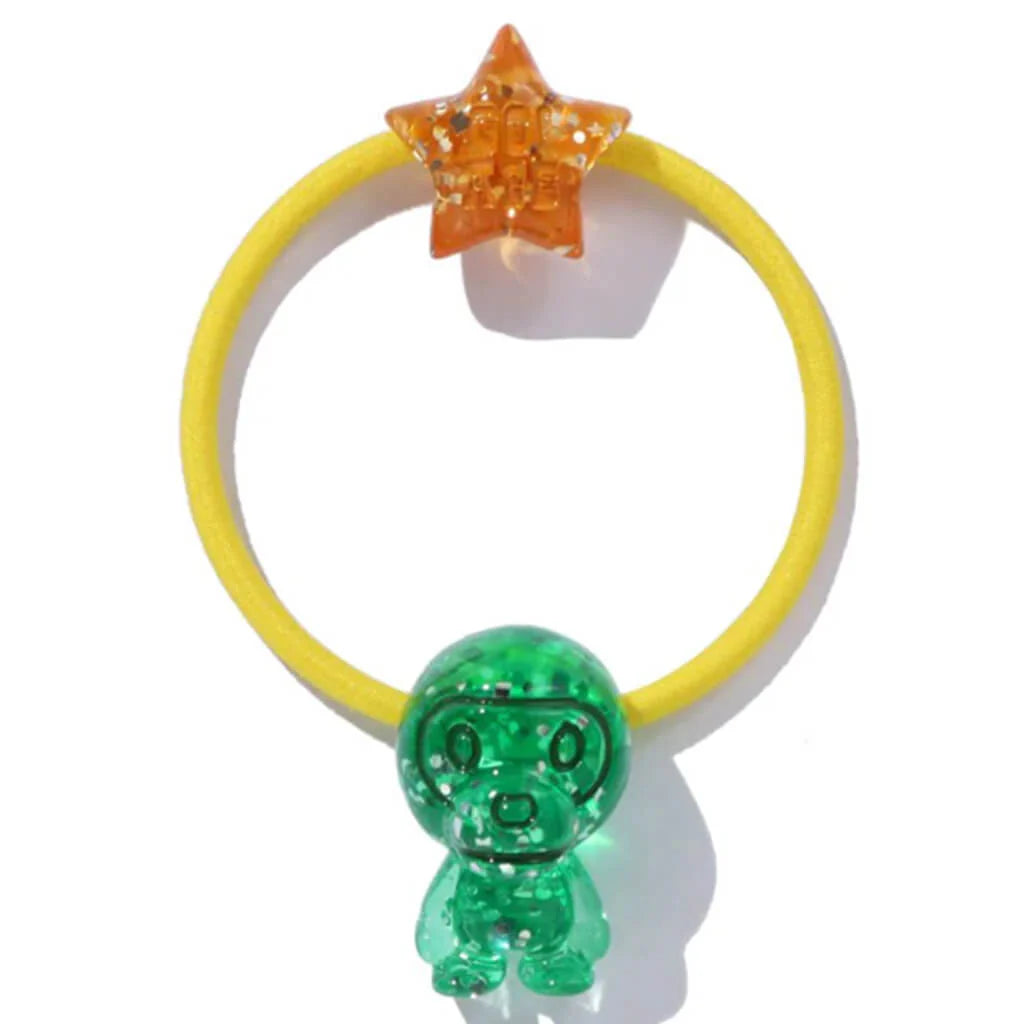 Baby Milo Glitter Acrylic Rubber Band Set Green