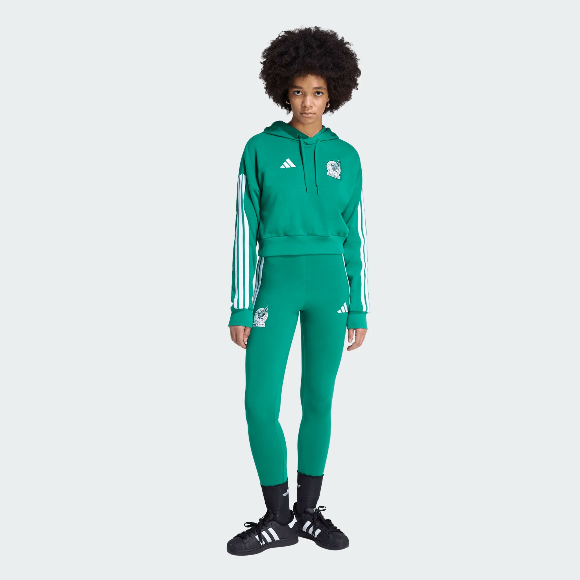adidas Mexico DNA Womens Soccer Leggings Green