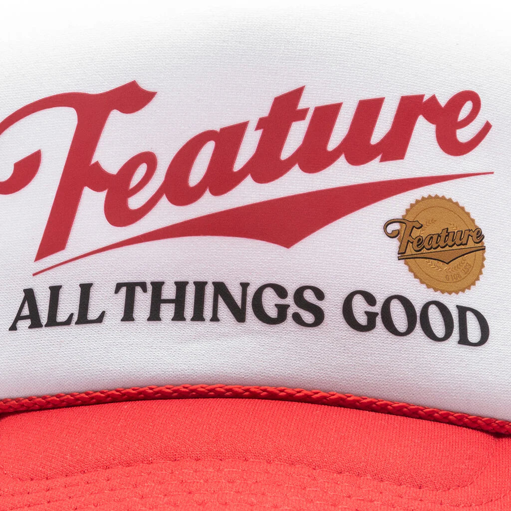 Draft Trucker Hat Red White