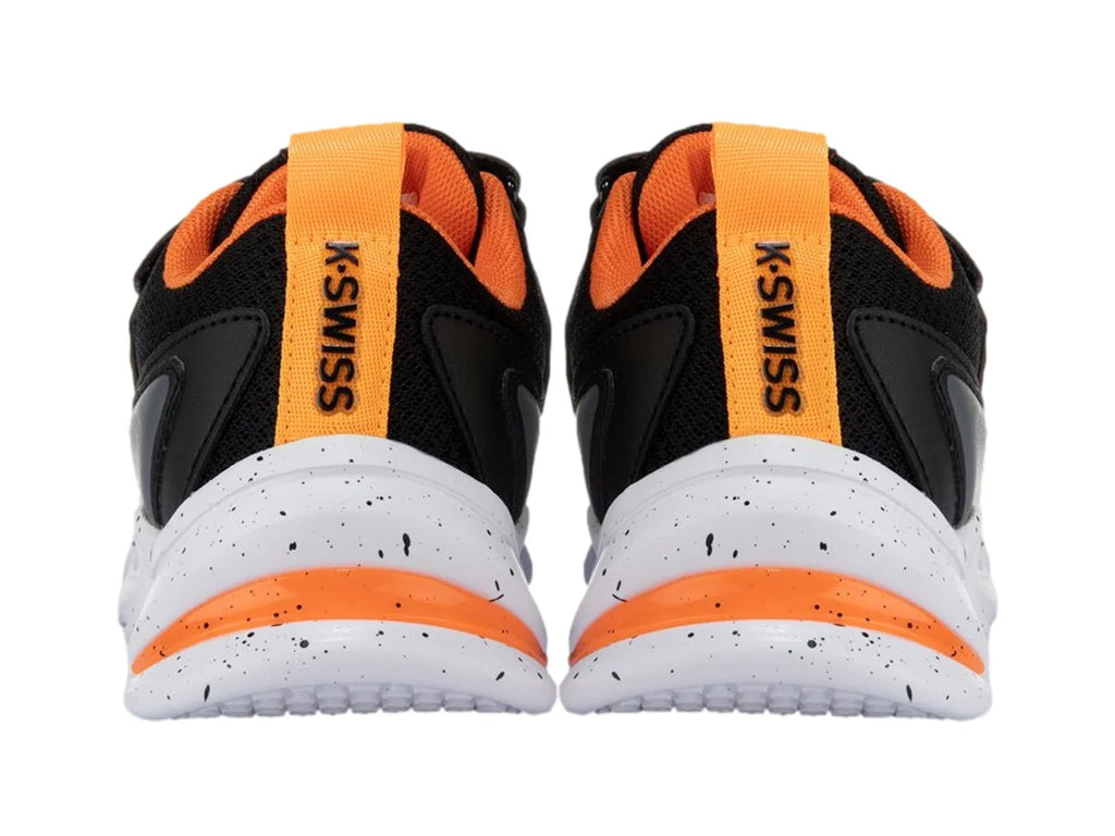 Tenis K SWISS Bukly CH Negro con Naranja para Niño