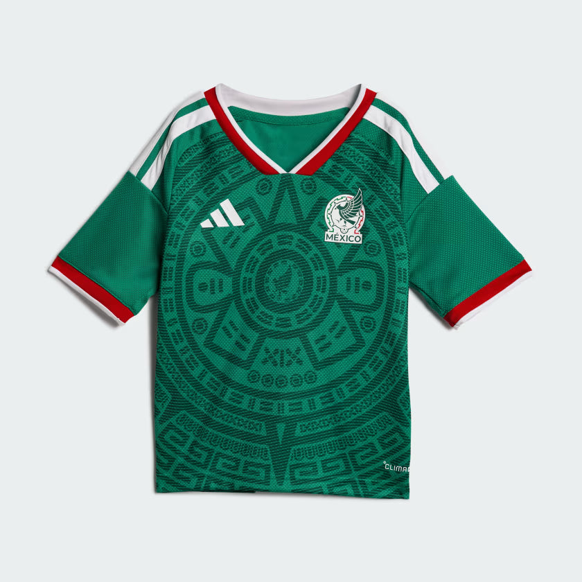 adidas Mexico Home Youth Soccer Mini Kit 26 Green