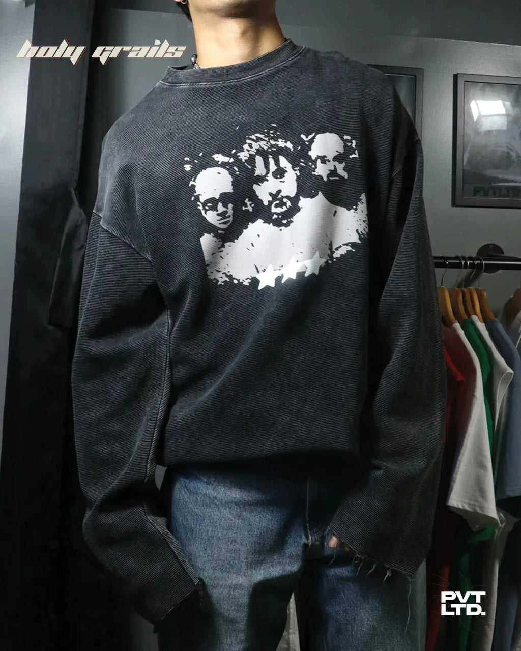 Cinema Ribbed Full Sleeve Tee HG x Pvt Ltd