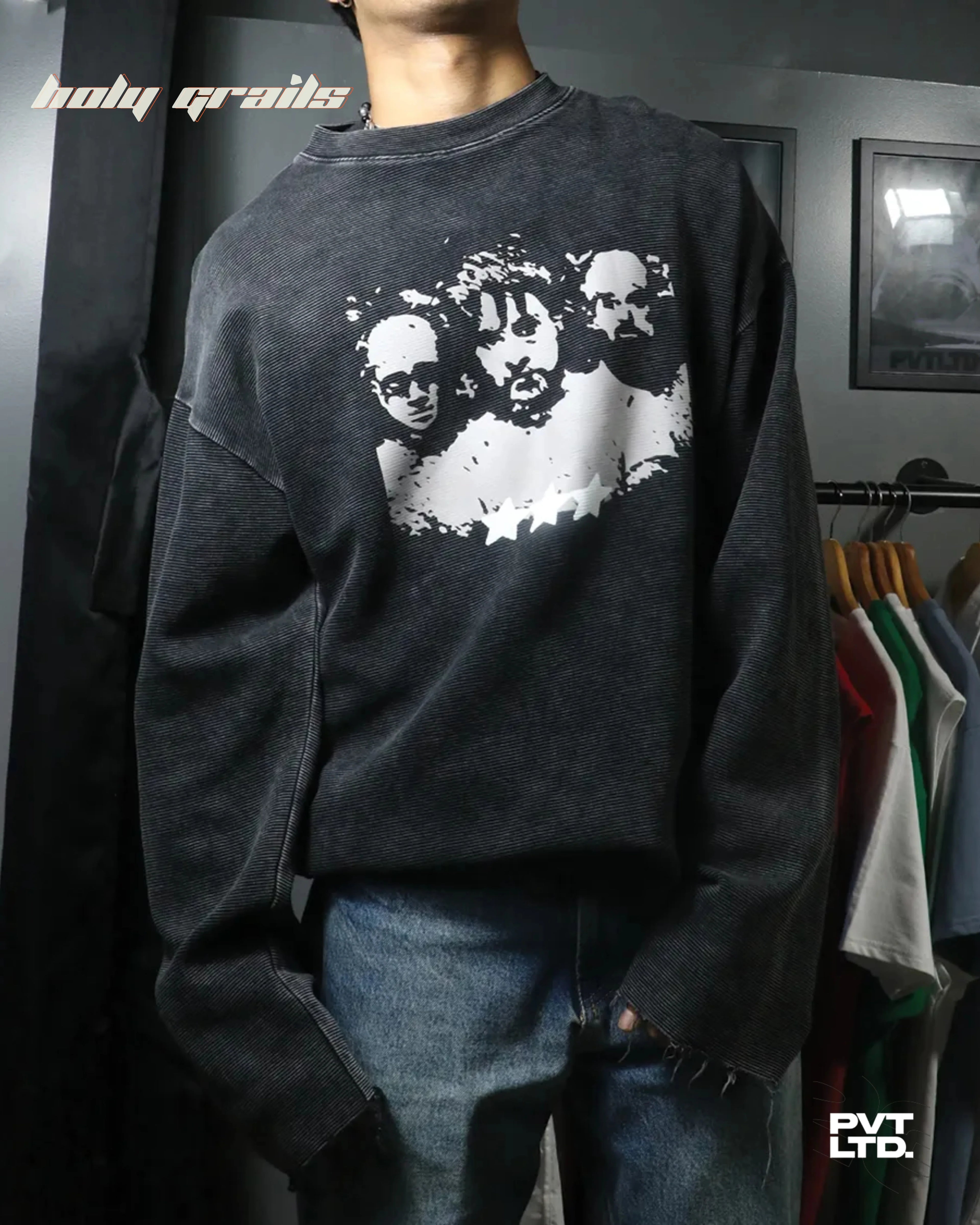 Cinema Ribbed Full Sleeve Tee HG x Pvt Ltd