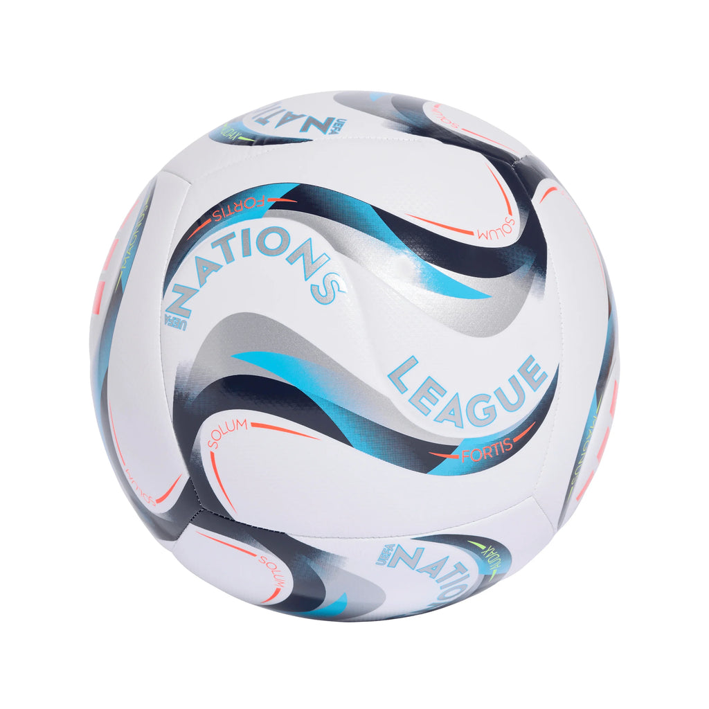 adidas UEFA Nations League 26 27 Training Soccer Ball White Lemon Silver