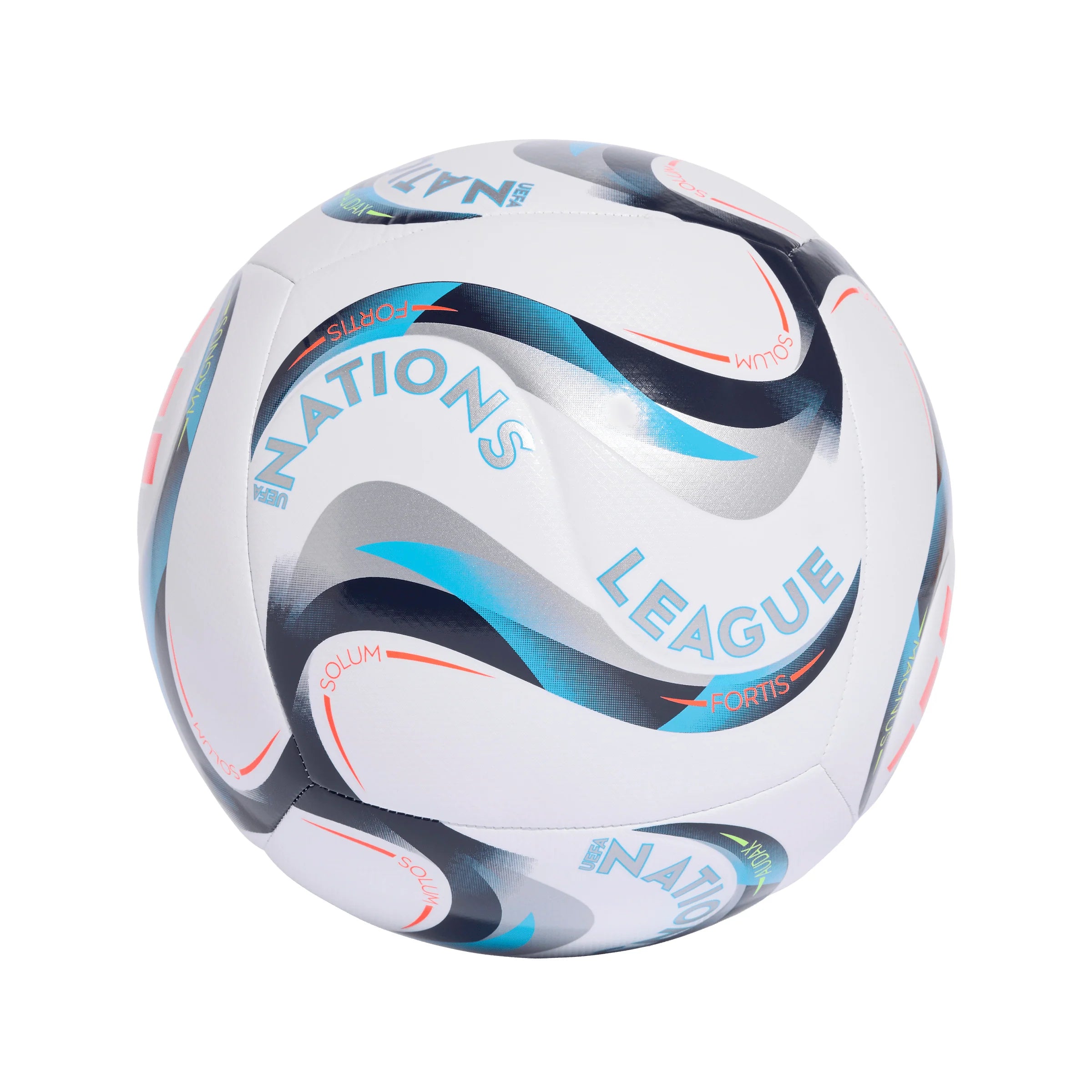 adidas UEFA Nations League 26 27 Training Soccer Ball White Lemon Silver