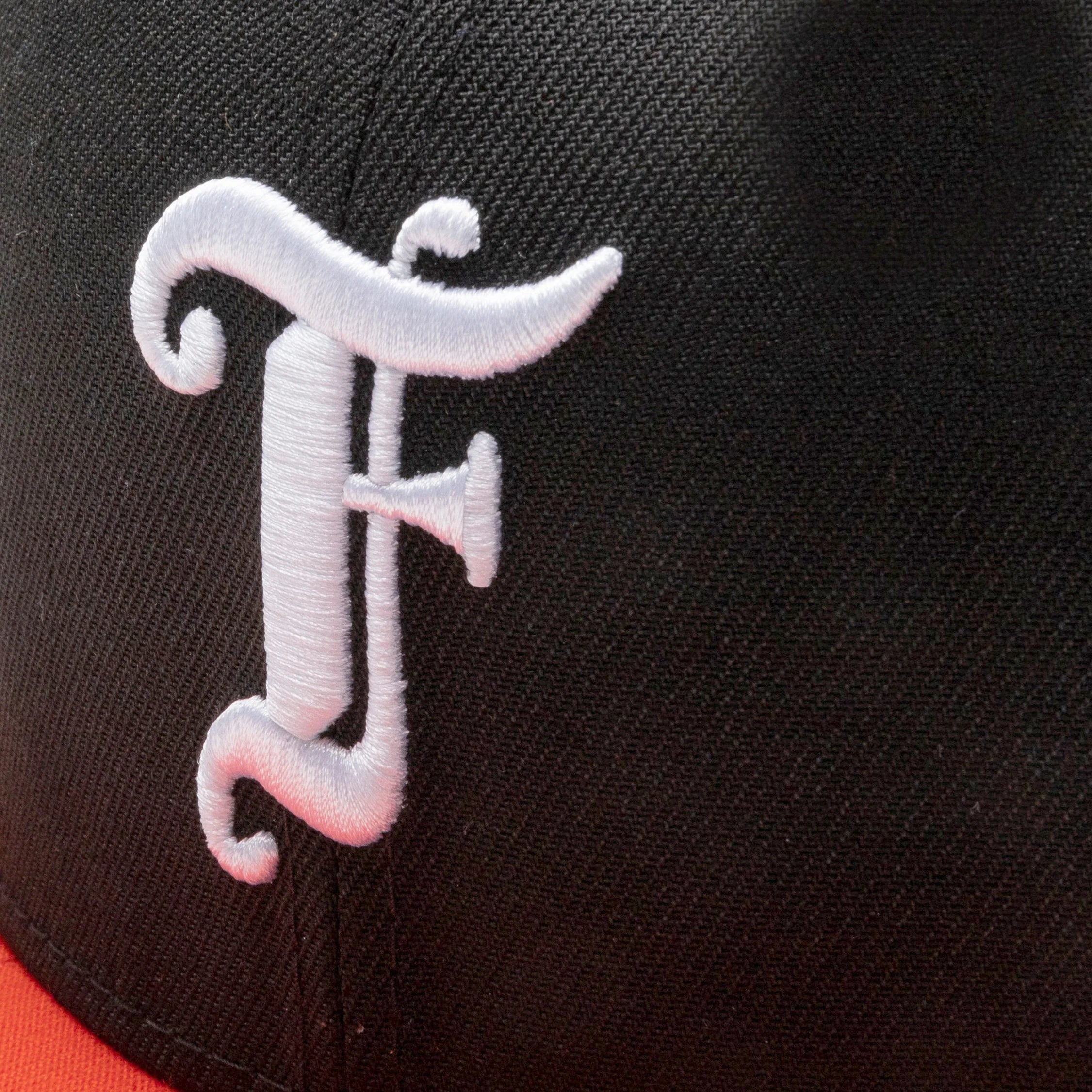 Feature x New Era Old English F Snapback Hat w Pin Black Orange