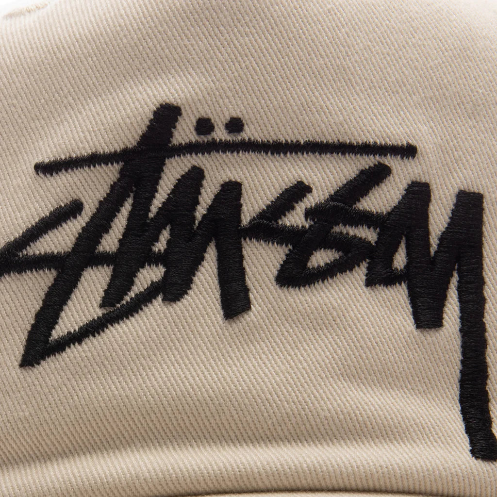 Big Stock Mid Depth Cap Faded Tan