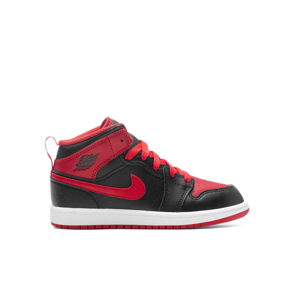 Air Jordan 1 Mid TD Black Fire Red White