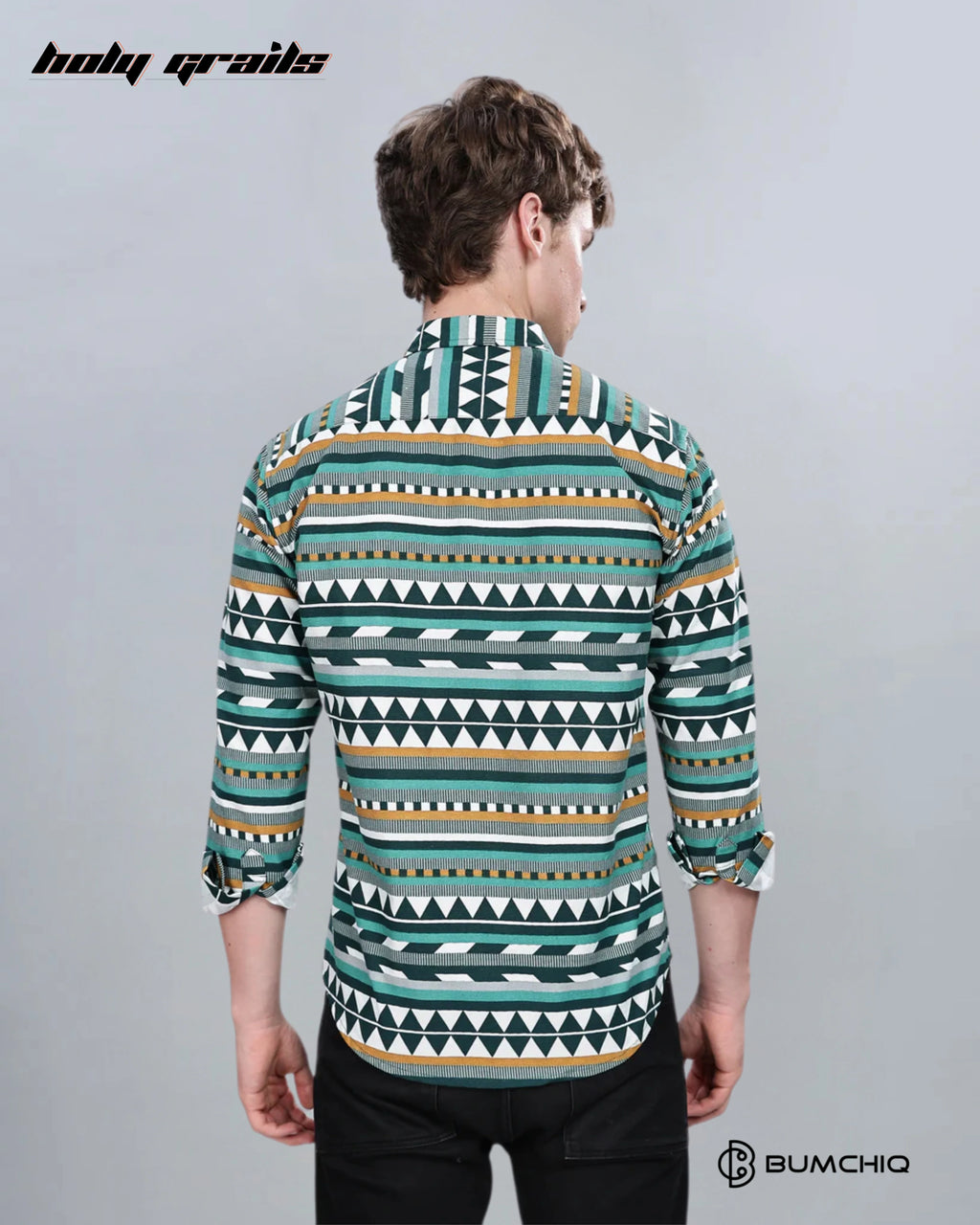 Green Aztec Overshirt HG x Bumchiq