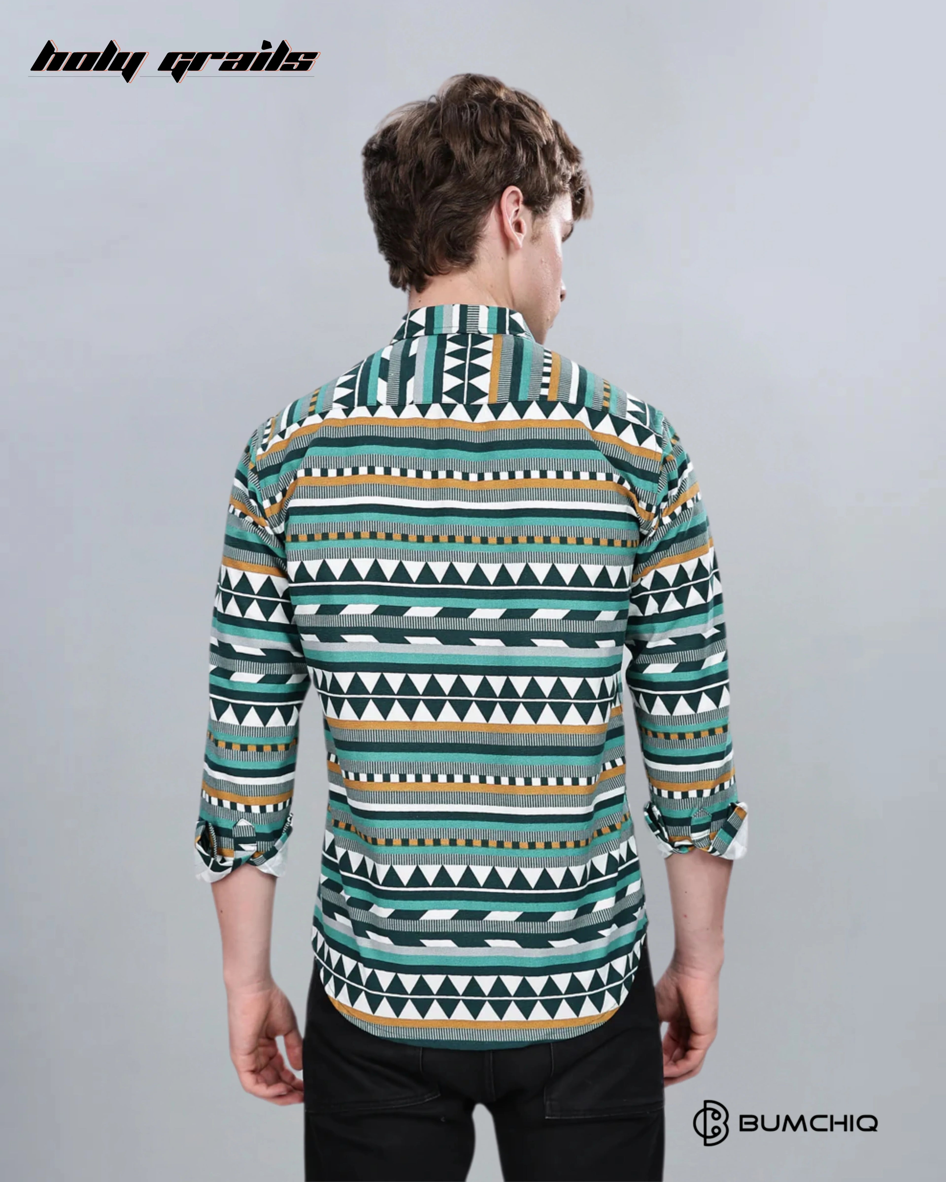 Green Aztec Overshirt HG x Bumchiq