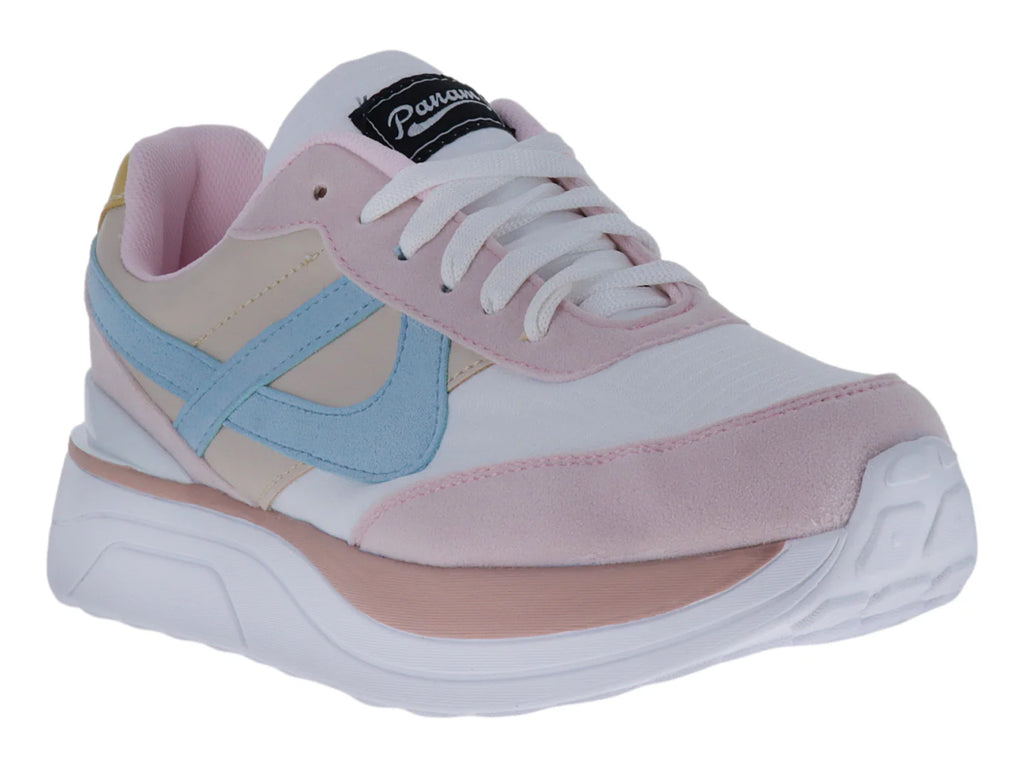 Tenis PANAM Rosa y Blanco para Mujer