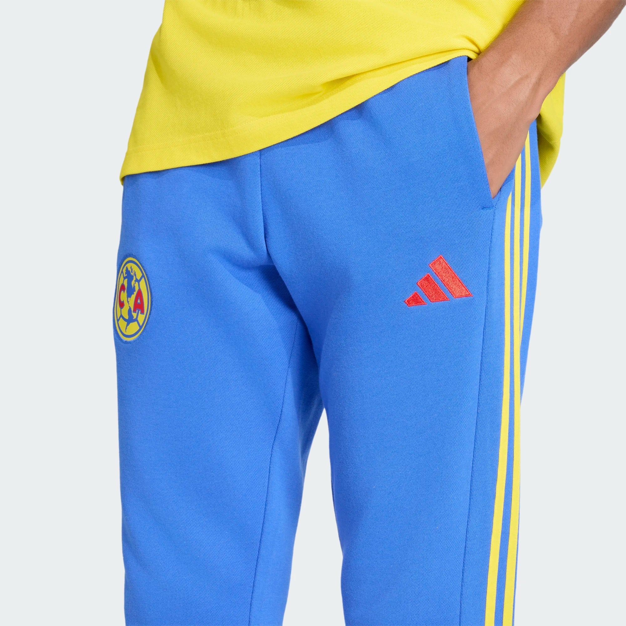 adidas Club America DNA Trousers Mens Soccer Pant Blue