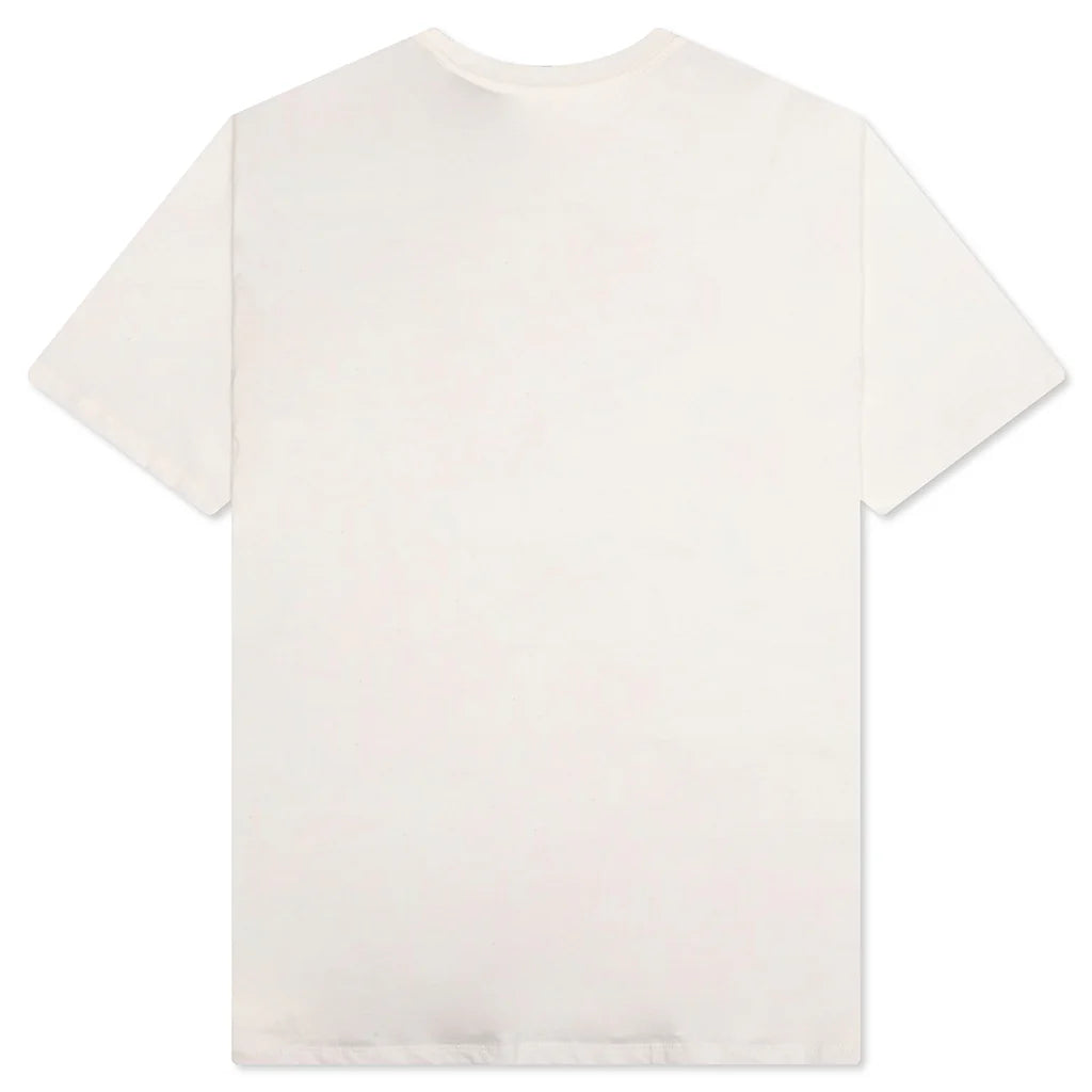 Half Dome S S Tee Gardenia White Retro Orange