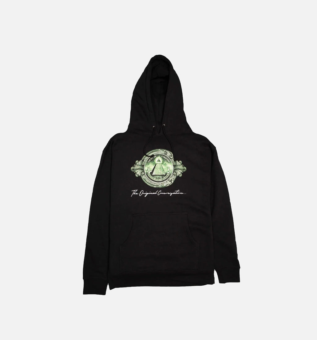 Society Mens Hoodie Black Black