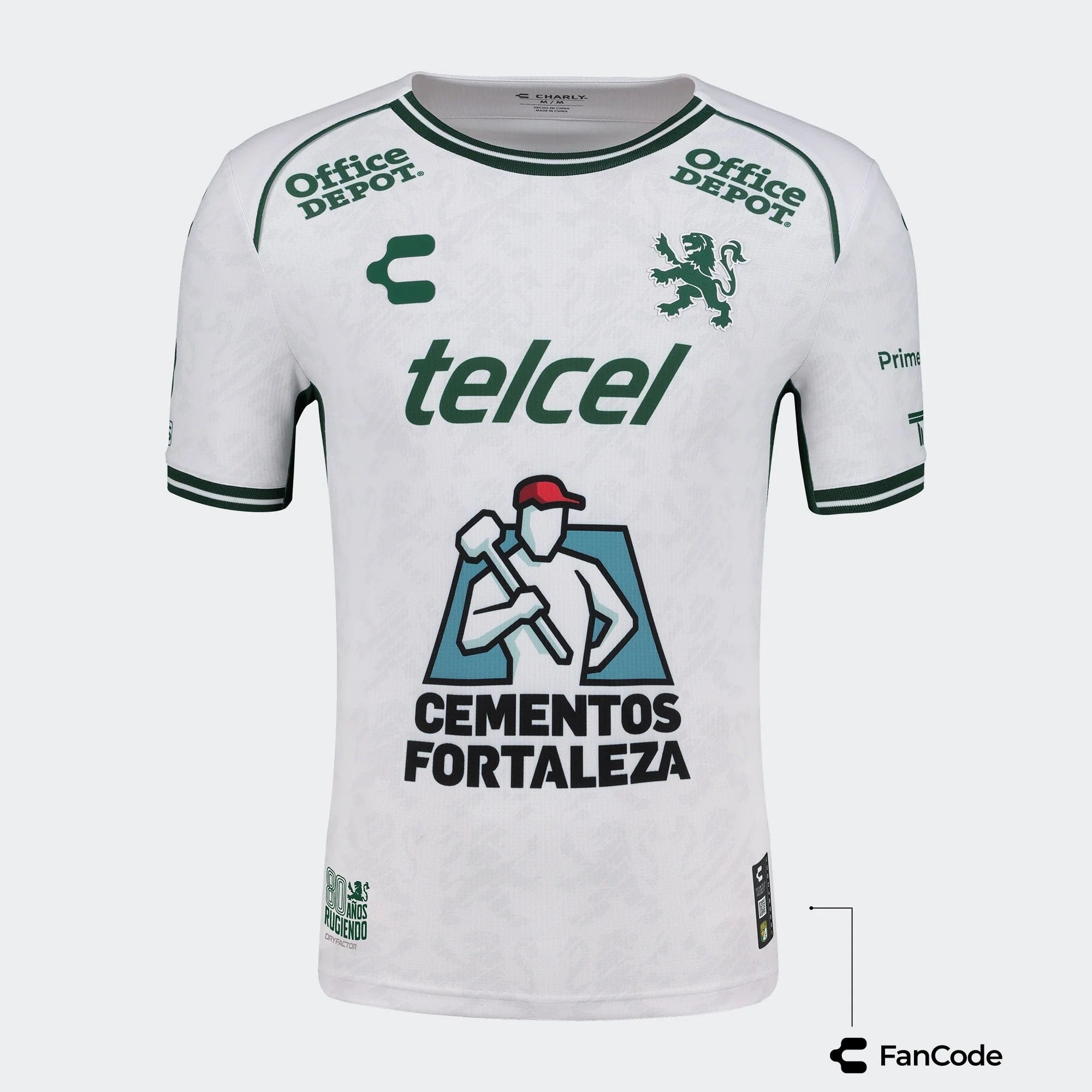 Charly Leon Away Jersey 24 Authentic White Green