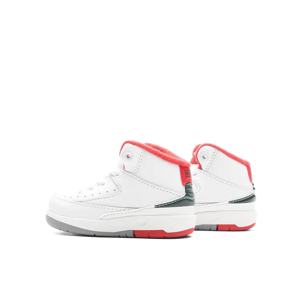 Air Jordan 2 Retro TD Italy White Fire Red Fir