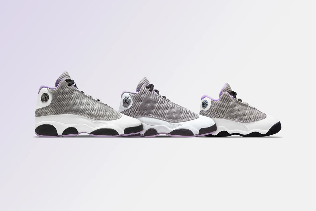 Air Jordan 13 Retro TD Black Lilac White Metallic Silver