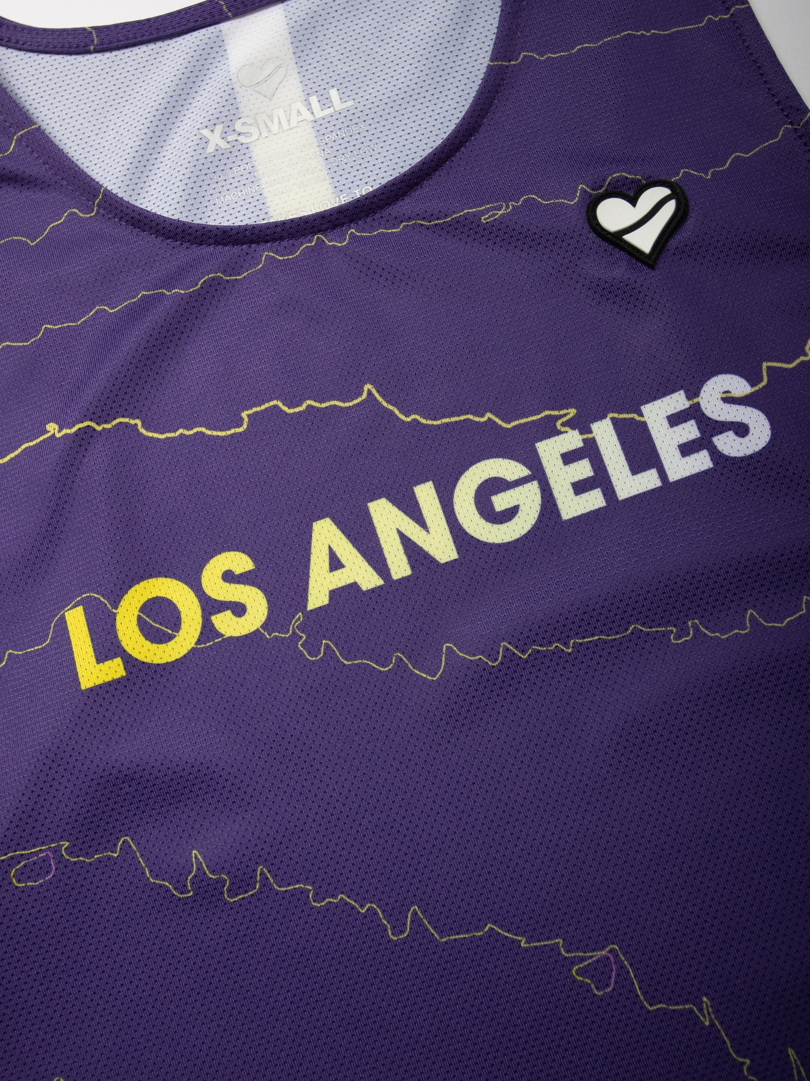 Heartbreak Womens Los Angeles Crop Singlet