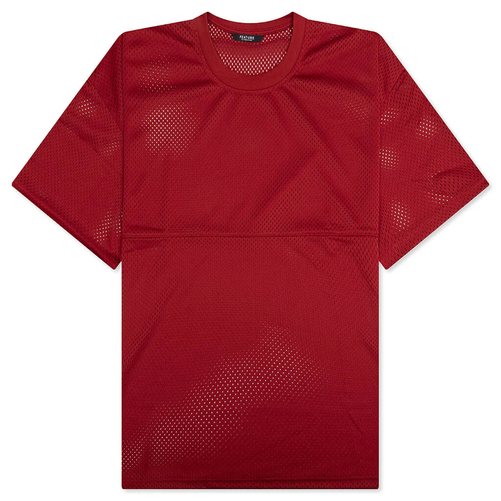 Boyer Mesh Tee Burgundy