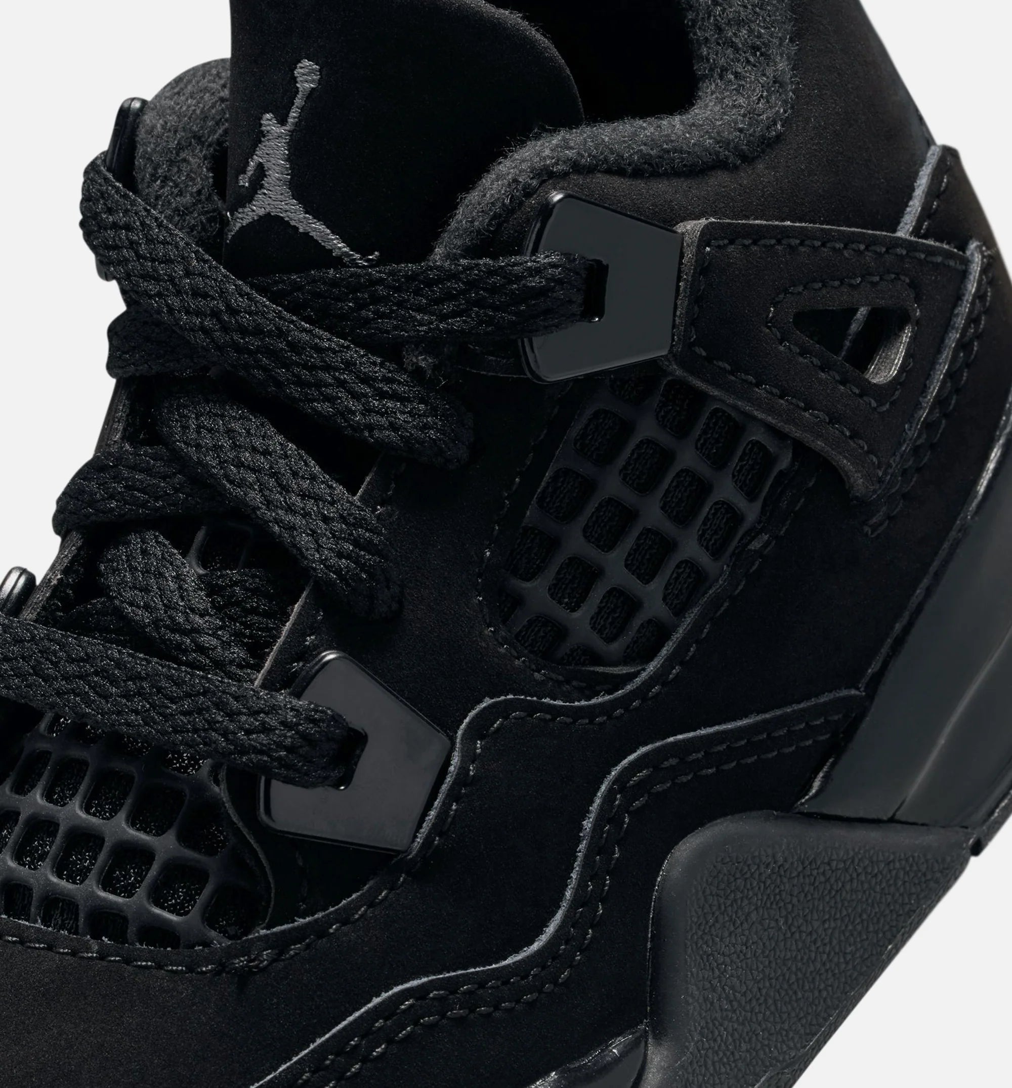 Air Jordan 4 Retro Black Cat Infant Toddler Lifestyle Shoe Black Black Light Graphite