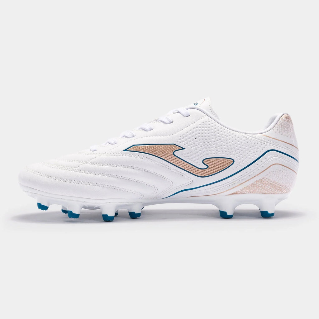 Joma Aguila 2332 FG Firm Ground Soccer Cleats White Gold